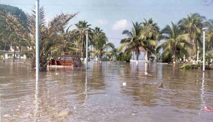 Inundacion por tsunami